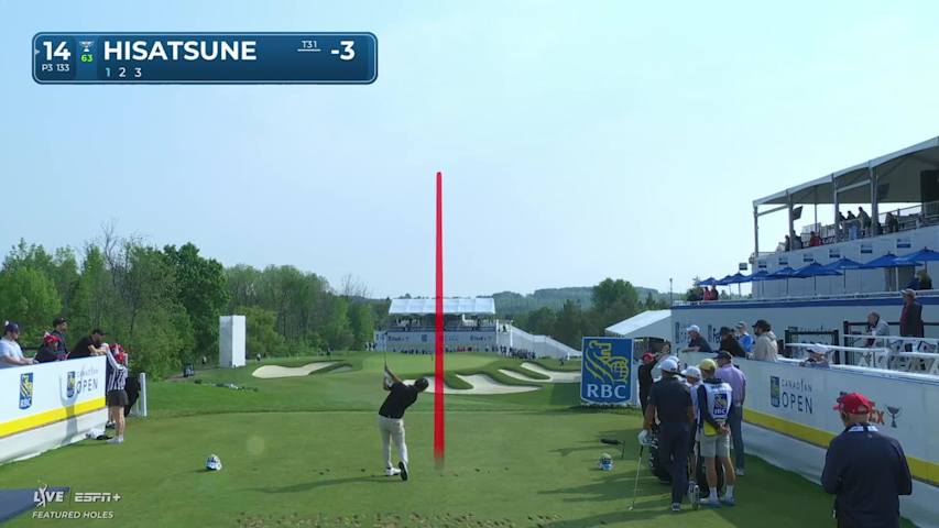 Ryo Hisatsune makes birdie on No. 14 at RBC Canadian