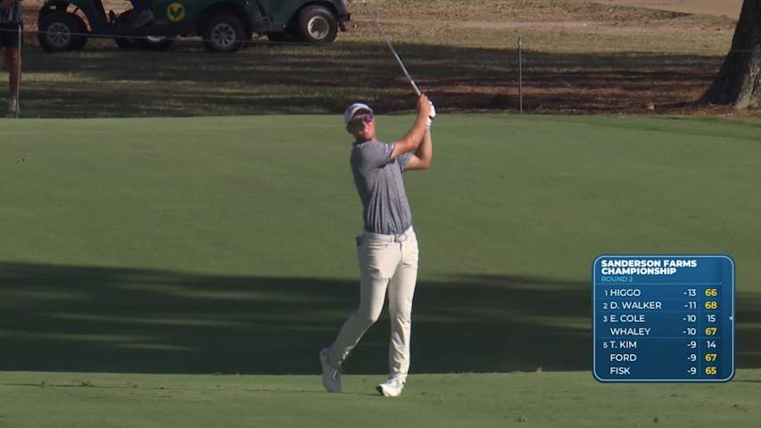 Tim Widing hits 167-yard approach to 10 feet, sets up birdie on No. 18 at Sanderson Farms