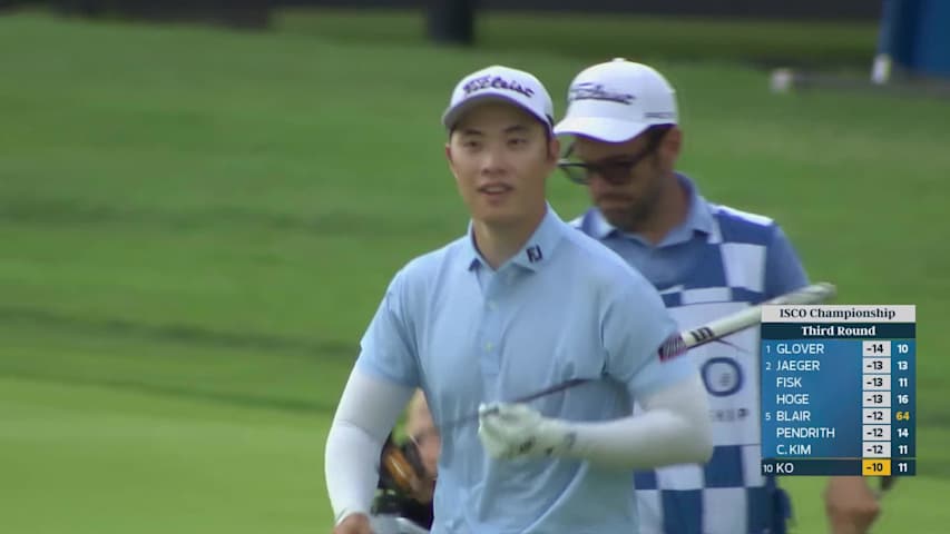 Jeong Weon Ko drains 8-foot birdie putt on No. 12 at ISCO Championship