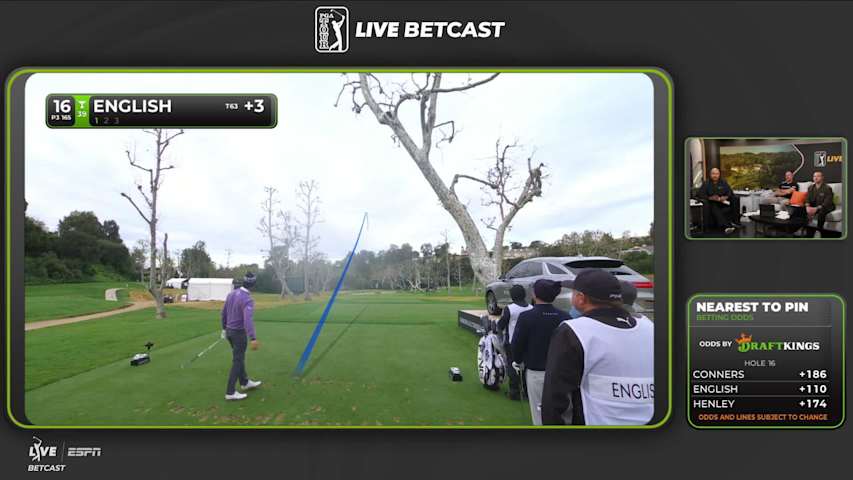 Harris English pours in 27-foot birdie putt on No. 16 at The Genesis