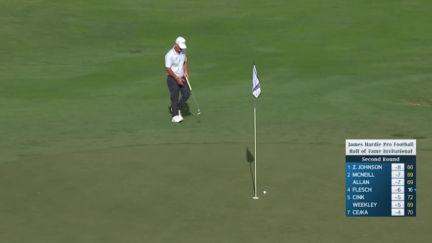 David Duval makes birdie on No. 16 at James Hardie Pro Football Hall of Fame Invitational