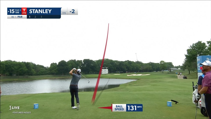 Kyle Stanley's tight tee shot leads to birdie at AT&T Byron Nelson