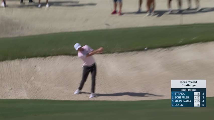 Justin Rose makes birdie after sand save on No. 6 at Hero World Challenge