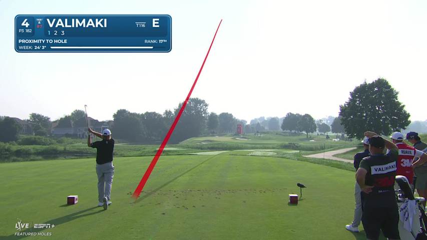 Sami Valimaki nearly aces No. 4 at 3M Open