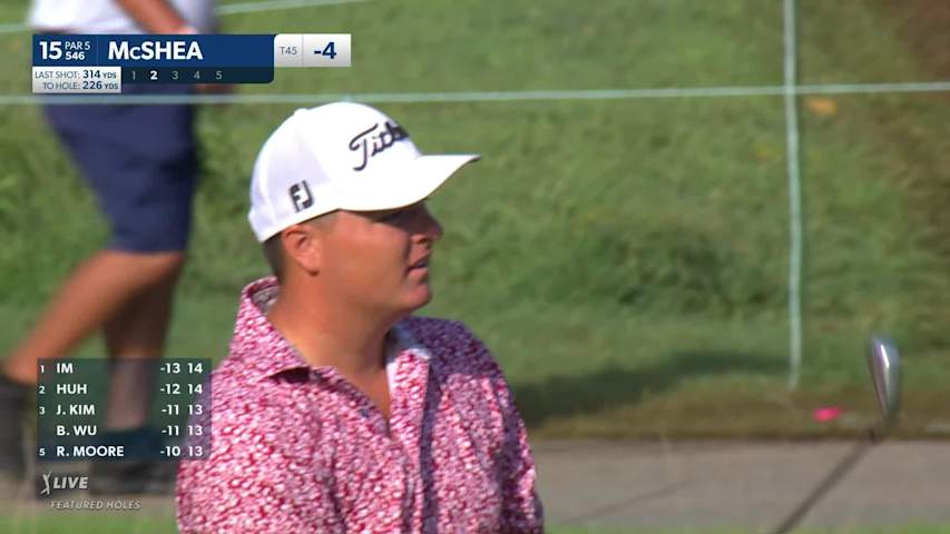 Blake McShea's solid second and 18-foot eagle putt at Wyndham
