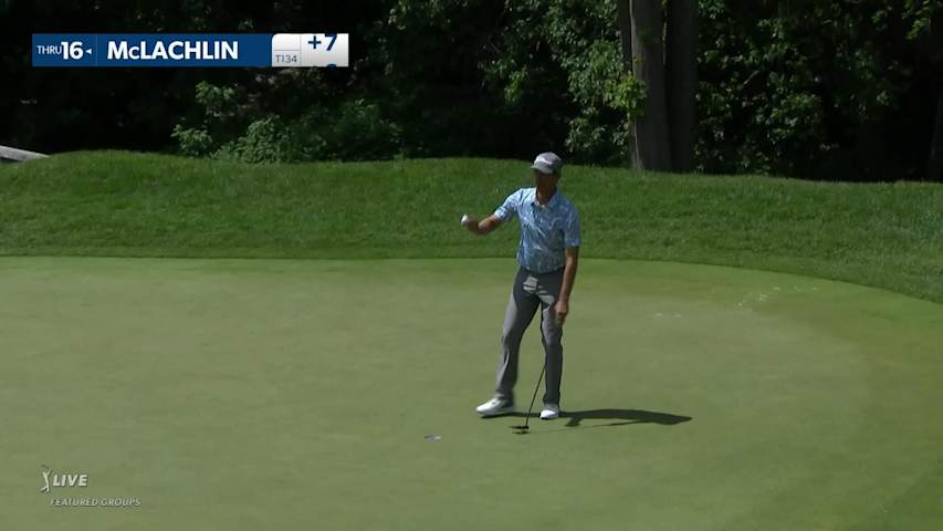 Parker McLachlin's tight tee shot and birdie at RBC Canadian