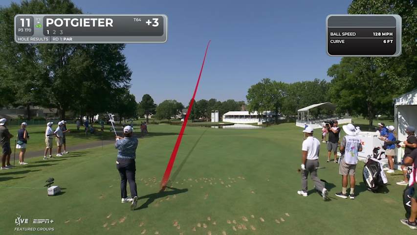 Aldrich Potgieter drains a monstrous 53-foot birdie putt at FedEx St. Jude