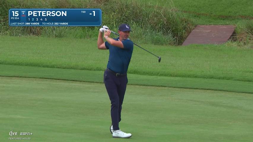 Paul Peterson makes birdie on No. 15 at Wyndham