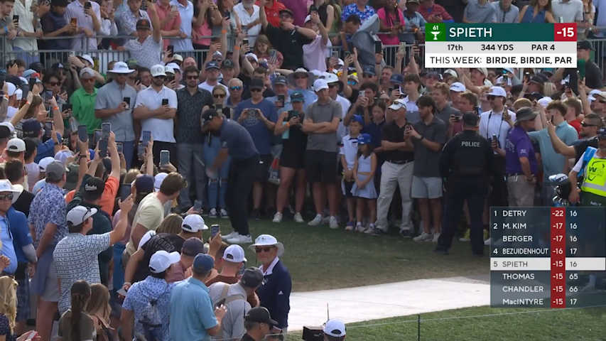 Jordan Spieth's spectacular birdie from nowhere at WM Phoenix Open