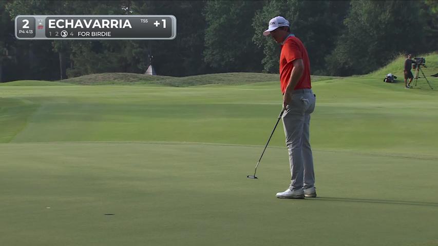 Nico Echavarria makes birdie on No. 2 at FedEx St. Jude