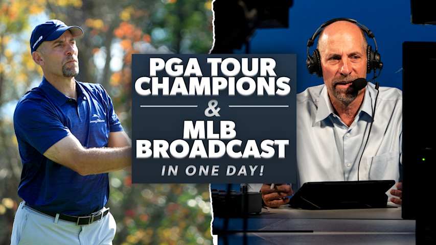 John Smoltz plays 18 holes and then calls baseball game for FOX