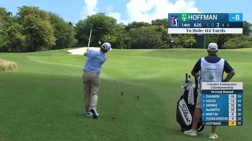 Charley Hoffman spins approach to set up birdie at Corales Puntacana