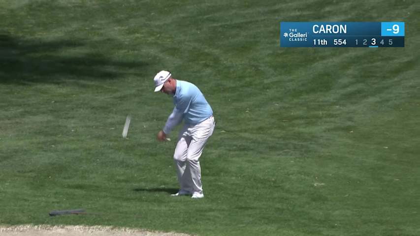Jason Caron makes birdie on No. 11 at Galleri Classic