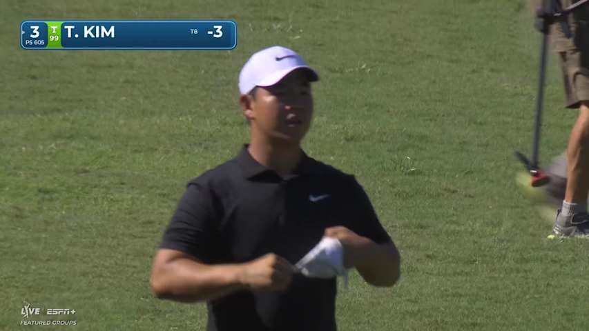 Tom Kim hits 105-yard approach to 6 feet, setting up fourth birdie of the day at Sanderson Farms