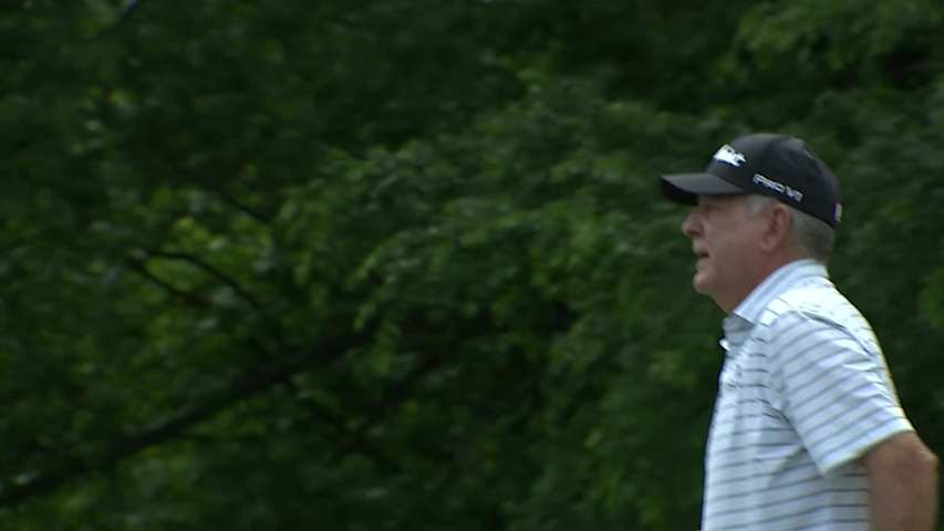 Jay Haas makes birdie on No. 2 at Insperity Invitational