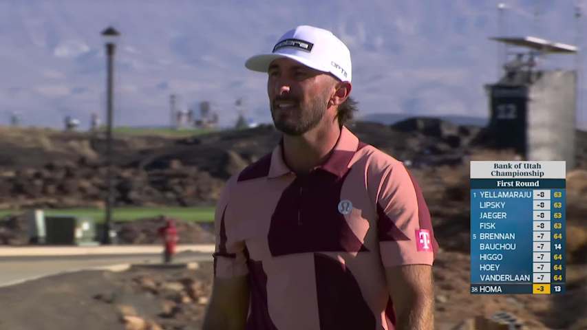 Max Homa's 303-yard drive to 9 feet, sets up birdie on No. 14 at Bank of Utah