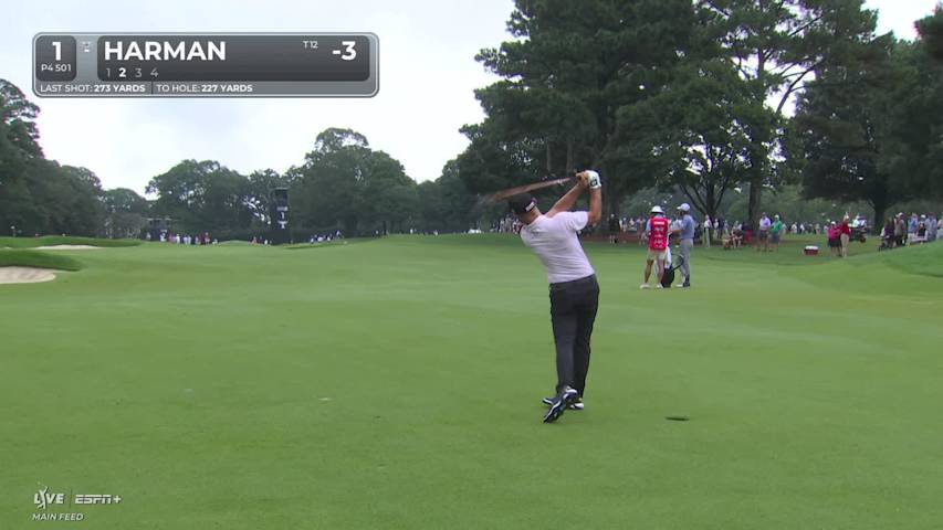 Brian Harman begins day with birdie at TOUR Championship