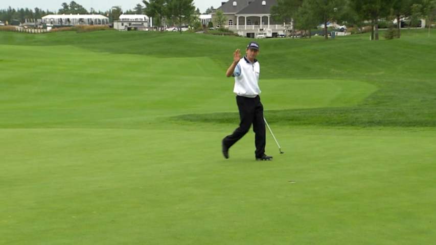 Esteban Toledo and Brad Faxon co-lead at Quebec Championship