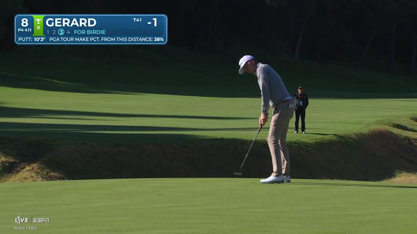 Ryan Gerard hits 132-yard approach to 10 feet, sets up birdie on No. 8 at The Genesis