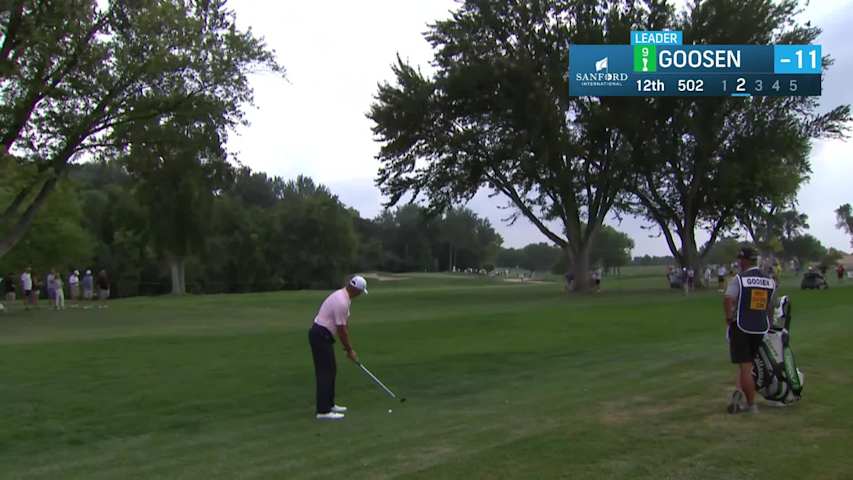 Retief Goosen makes birdie on No. 12 at Sanford International