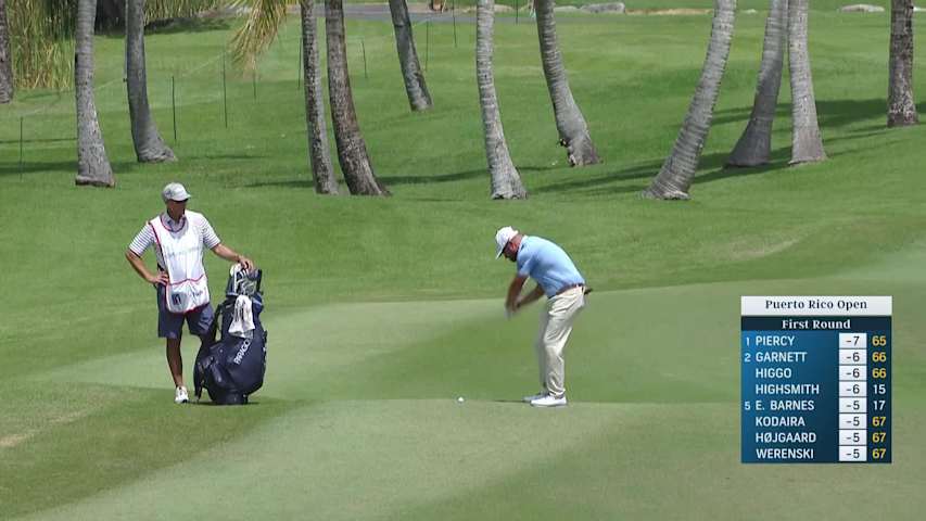 Erik Barnes makes birdie on No. 18 at Puerto Rico
