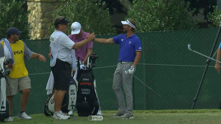Joost Luiten's flagstick assisted ace at PGA Championship