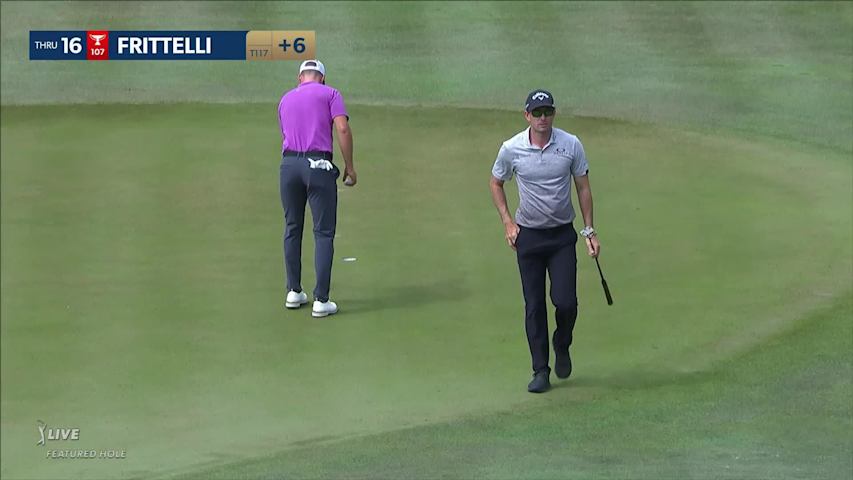 Dylan Frittelli makes birdie on No. 16 at THE PLAYERS
