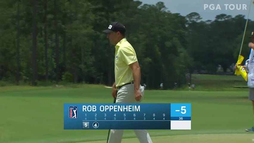 Rob Oppenheim's 16-foot birdie putt at Palmetto Championship