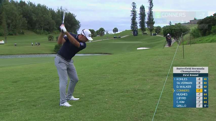 Corey Conners reaches par-5 No. 17 in two, makes birdie at Butterfield Bermuda