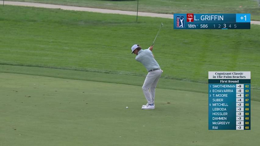 Lanto Griffin hits 101-yard approach to 3 feet, sets up birdie on 18 at Cognizant Classic