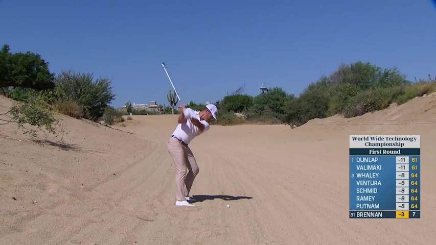 Michael Brennan makes birdie on No. 8 at World Wide Technology