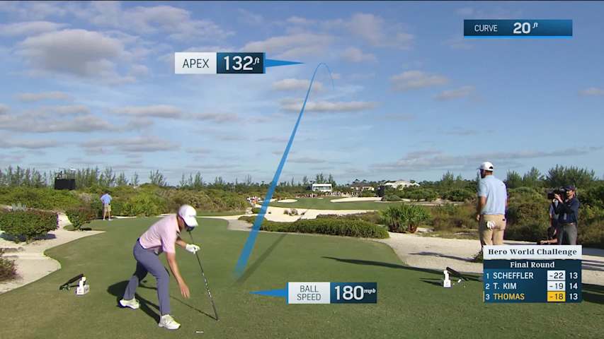 Justin Thomas' excellent tee shot leads to birdie at Hero World Challenge