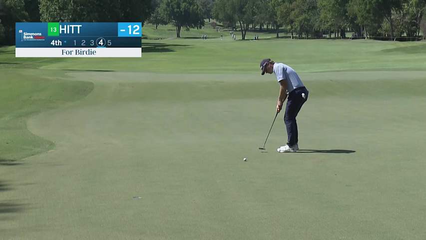 Austin Hitt makes birdie on No. 4 at Simmons Bank Open