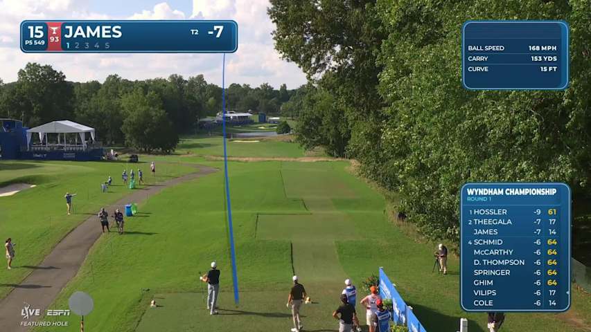Ben James reaches par-5 No. 15 in two, makes eagle at Wyndham