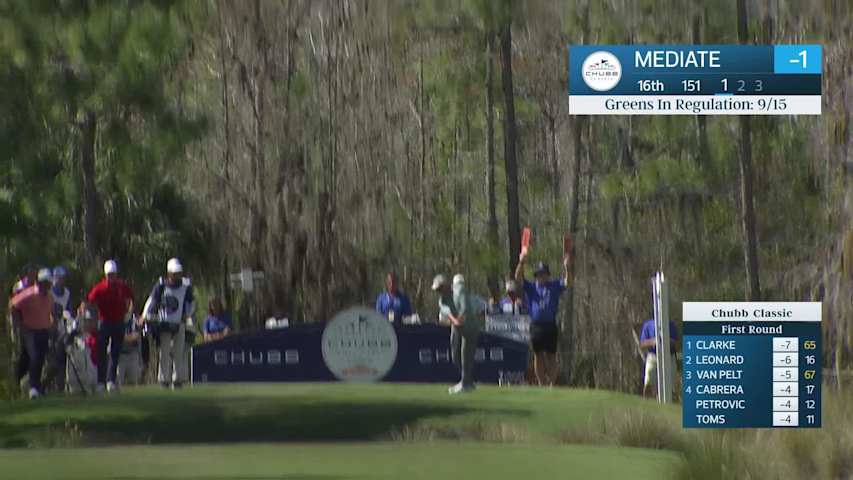 Rocco Mediate makes birdie on No. 16 at Chubb Classic