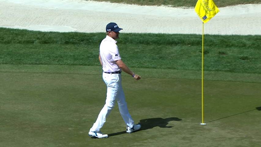 Trey Mullinax's chip-in birdie from the rough at Valspar