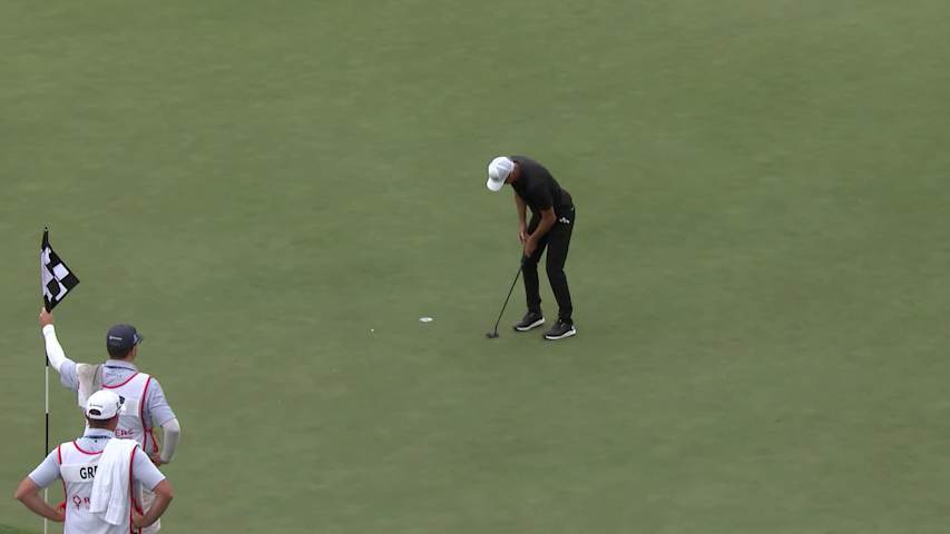 Richard Green makes birdie on No. 18 at Rogers Charity Classic