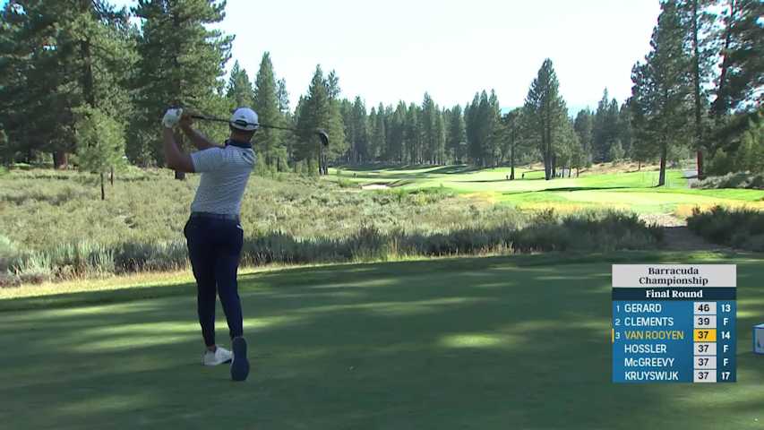 Erik van Rooyen makes eagle putt on No. 15 at Barracuda