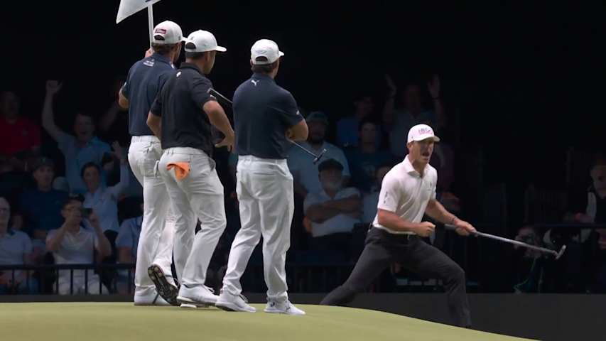Billy Horschel’s clutch birdie putt on the hammer at TGL Finals