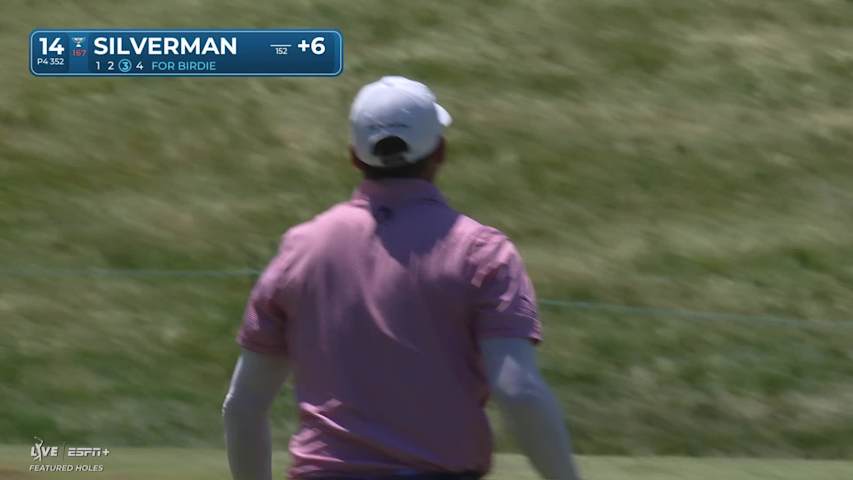 Ben Silverman makes birdie on No. 14 at John Deere