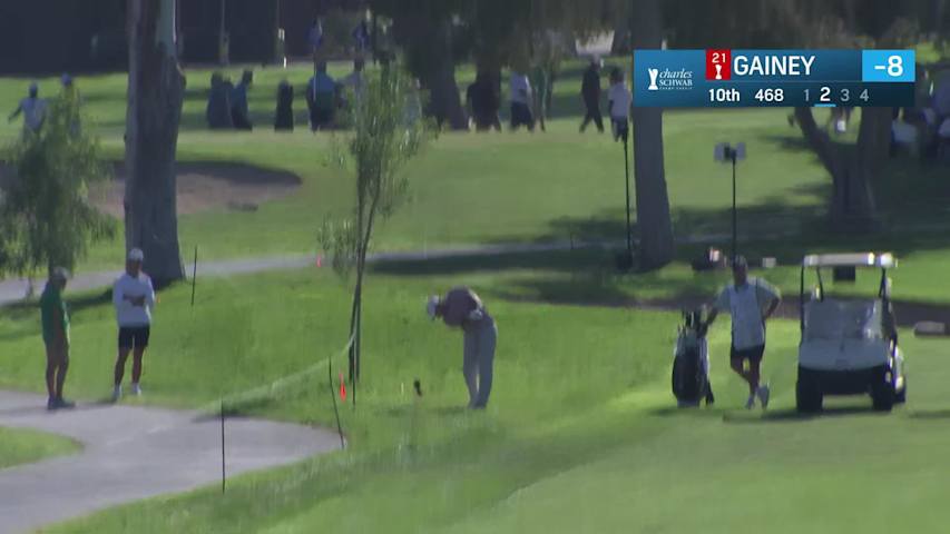 Tommy Gainey makes birdie on No. 10 at Charles Schwab Cup Championship