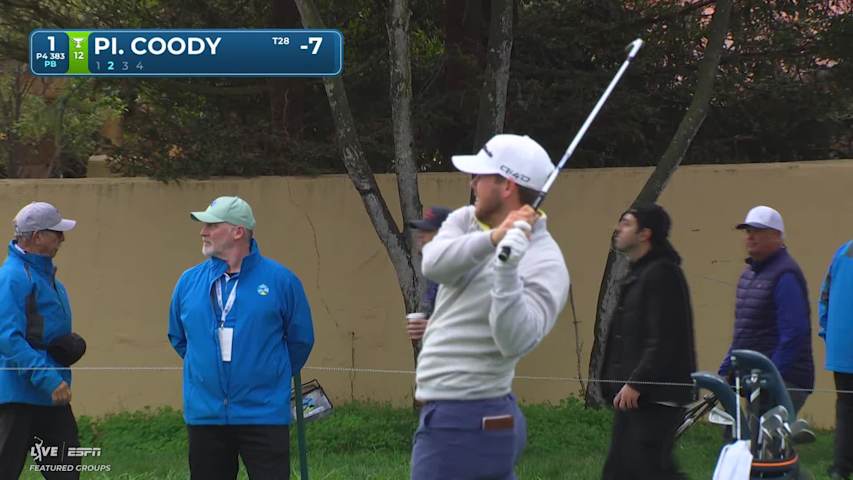 Pierceson Coody hits 124-yard approach to 13 feet, makes birdie at Pebble