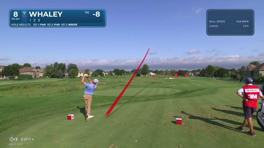 Vince Whaley nearly aces No. 8 at 3M Open