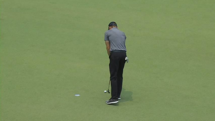Derek Lamely makes birdie at Mexico Open