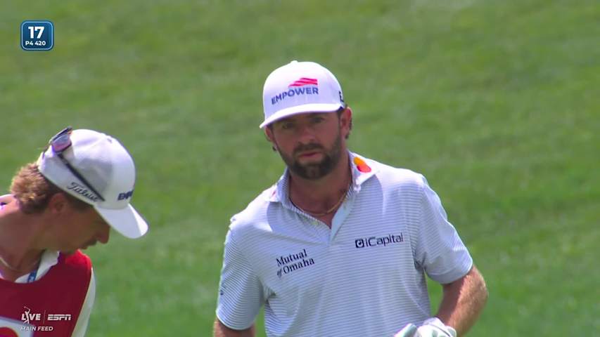 Cameron Young's 161-yard approach sets up birdie on No. 17 at Travelers