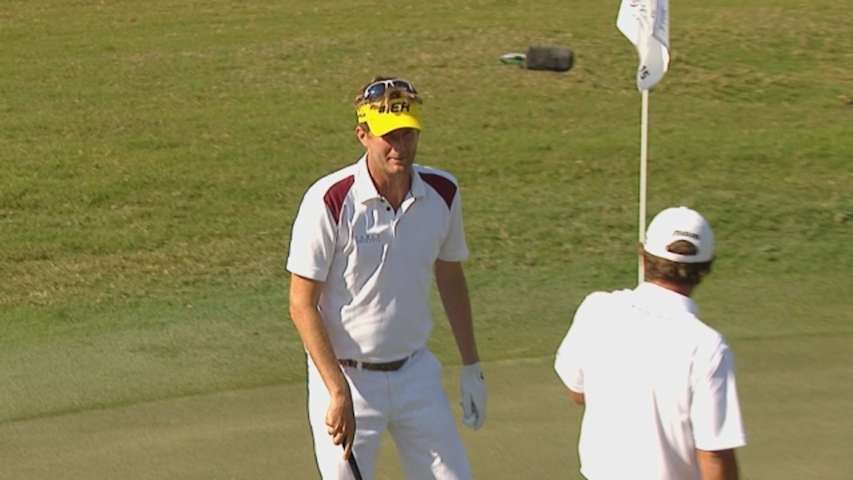 Lynn birdies No. 15 in Round 2 of Cadillac