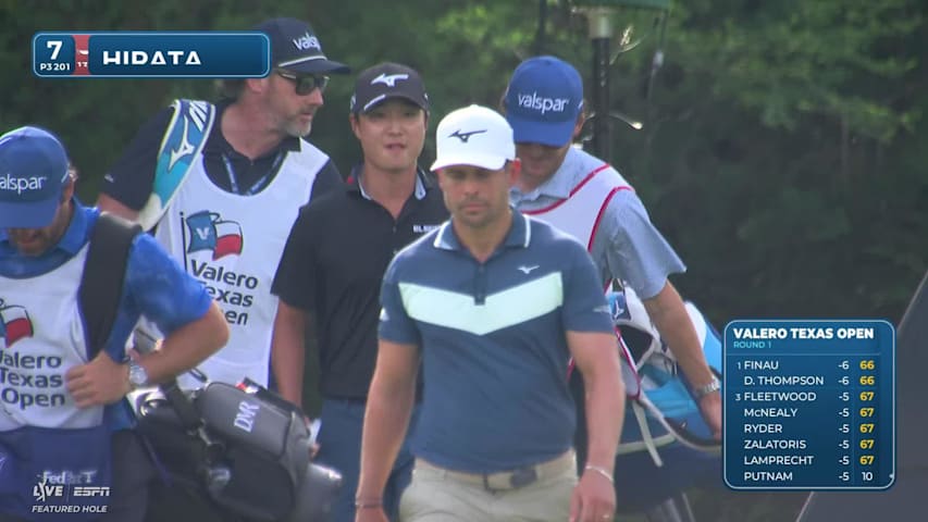 Kensei Hirata hits tee shot to 4 feet, sets up birdie on No. 7 at Valero