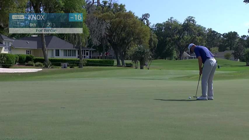 Russell Knox makes birdie on No. 8 at Club Car Championship