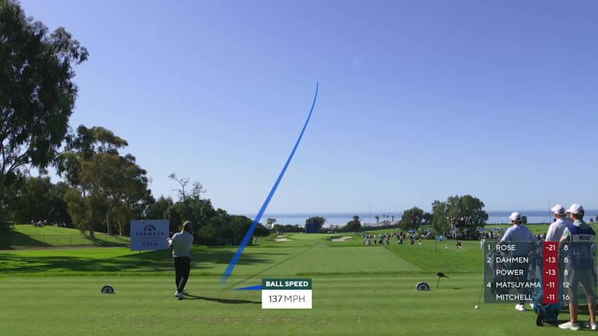 Ryo Hisatsune hits 216-yard tee shot to 6 feet, sets up birdie on No. 11 at Farmers