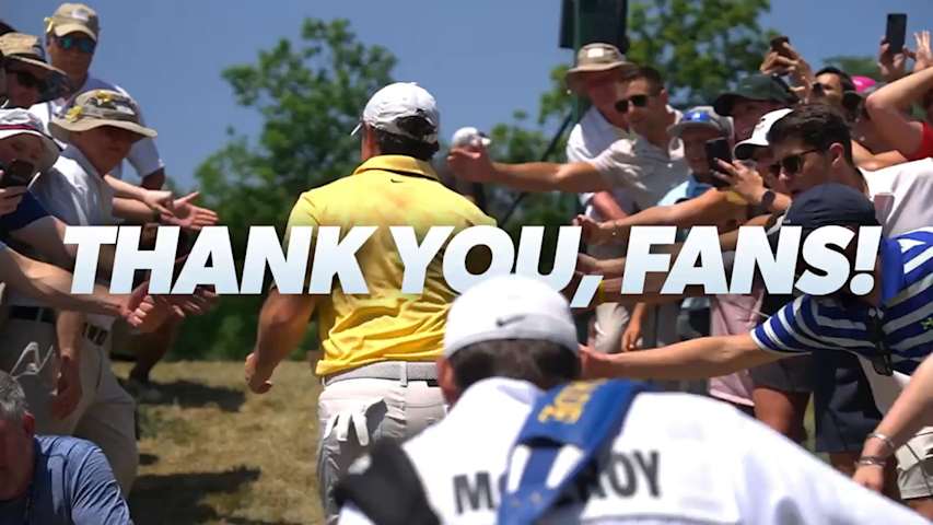 PGA TOUR players thank fans for incredible support